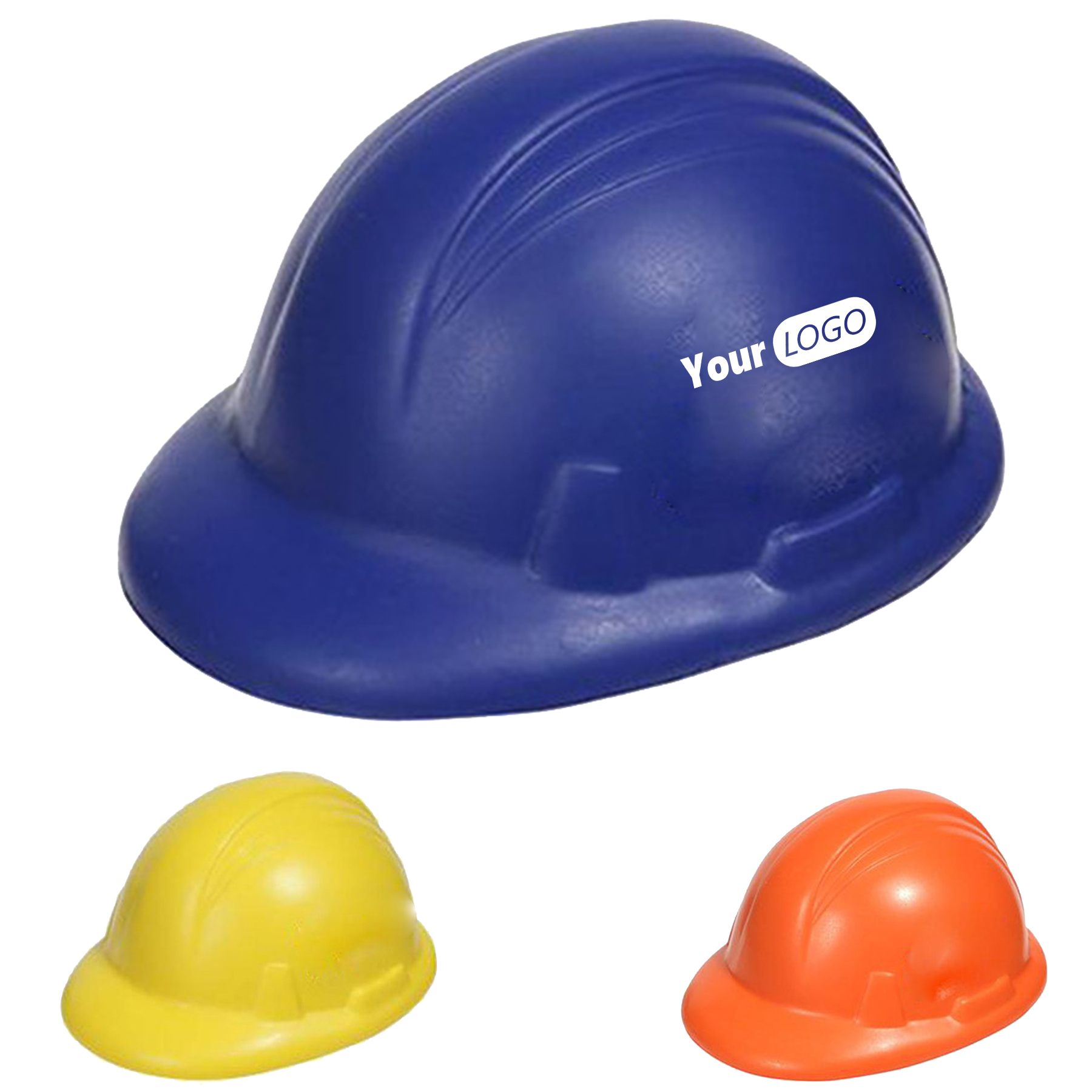 Mini Construction Hat Squeeze Stress Balls 1