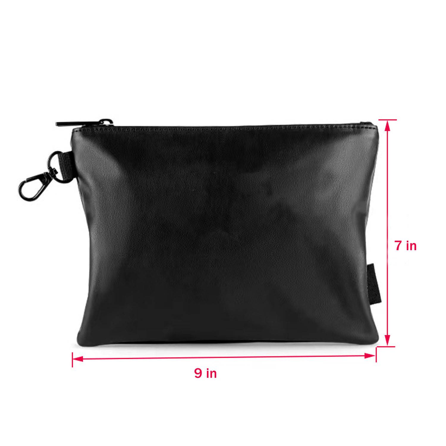 Compact PU Leather Professional Zippered Golf Pouch 7