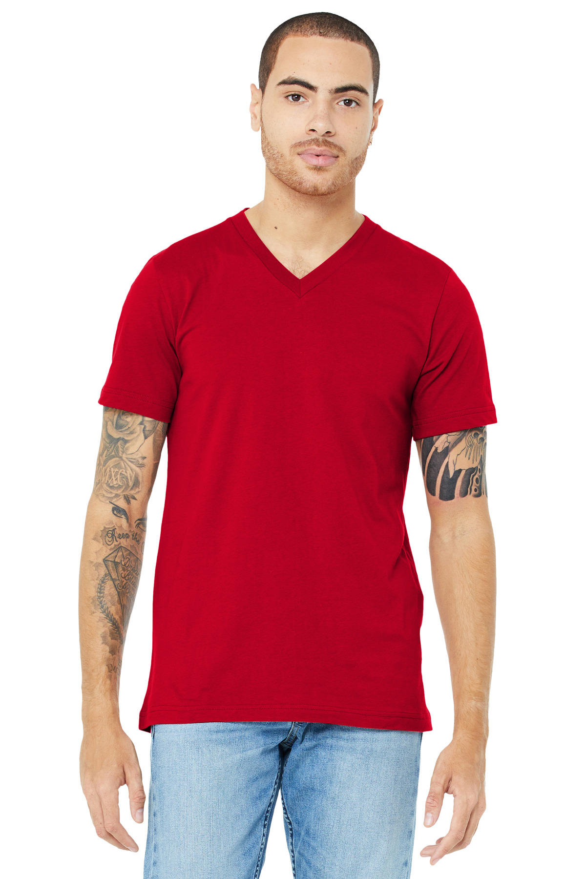 BELLA+CANVAS Unisex Jersey Short Sleeve V-Neck Tee. BC3005 21