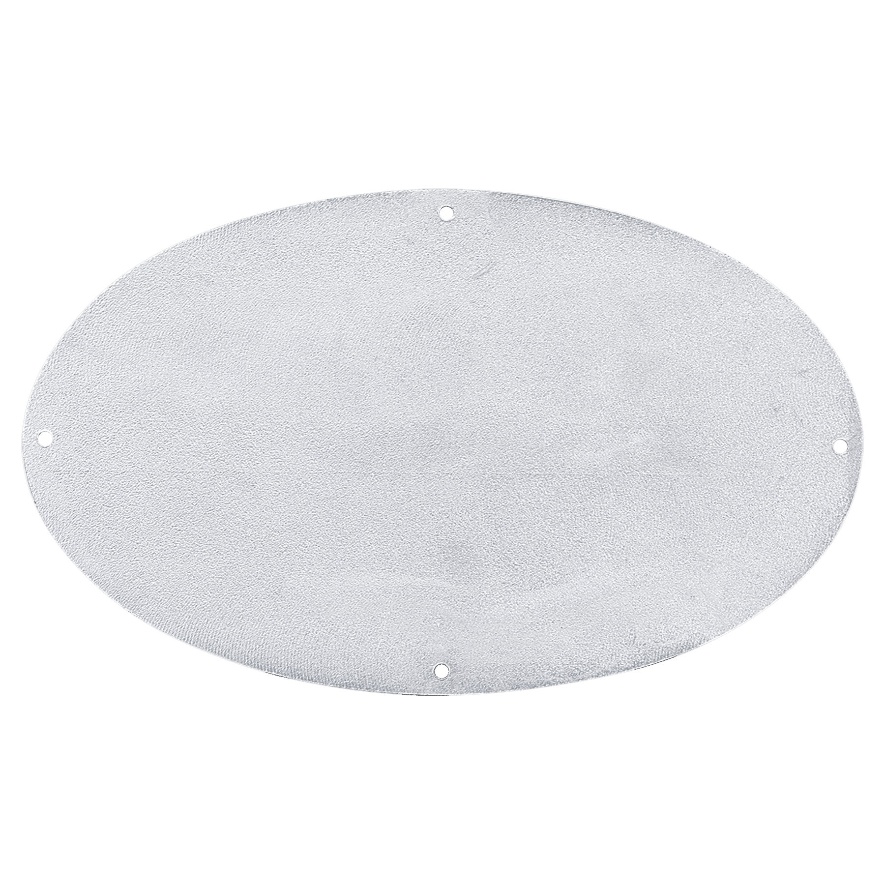 Oval Outdoor Cast Plaque-Flat Back Silver 3