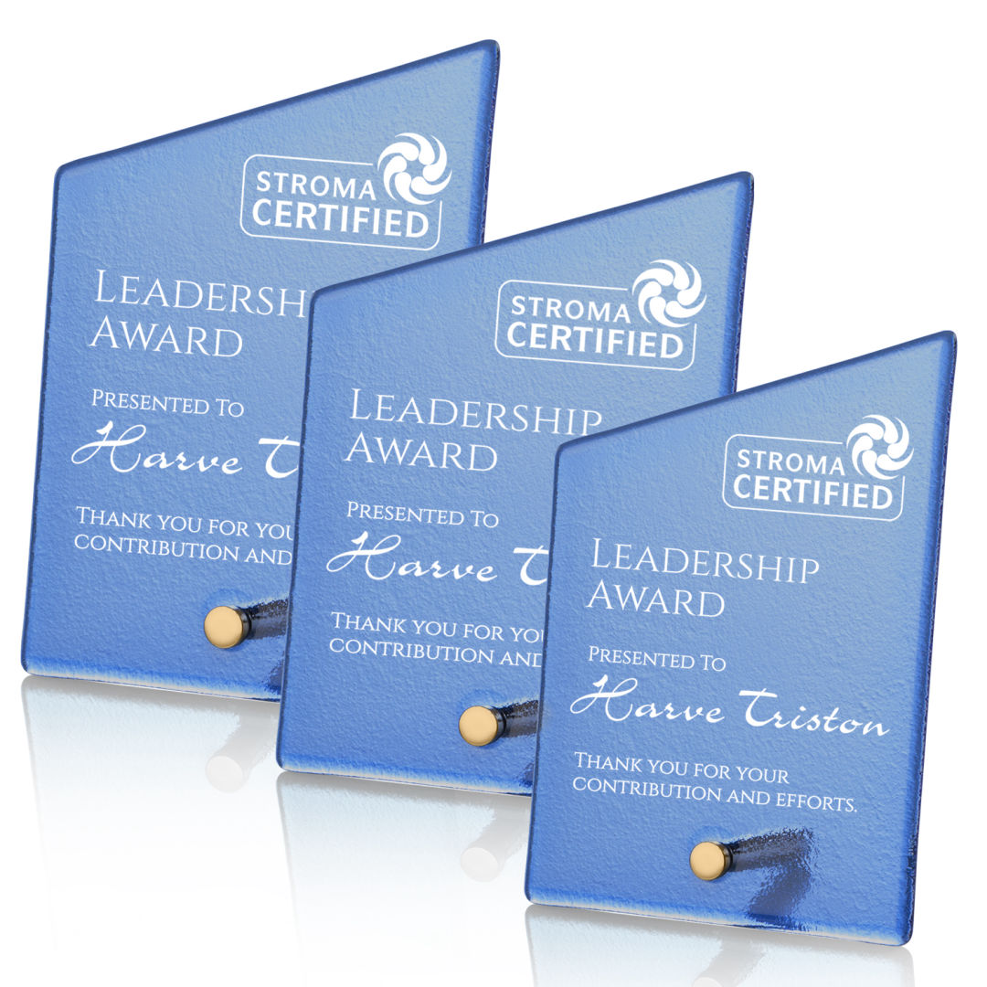 Atchison Blue Slant Award - Gold