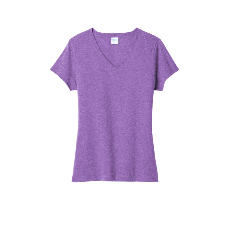 Port & Company Women's Tri-Blend V-Neck Tee. 2
