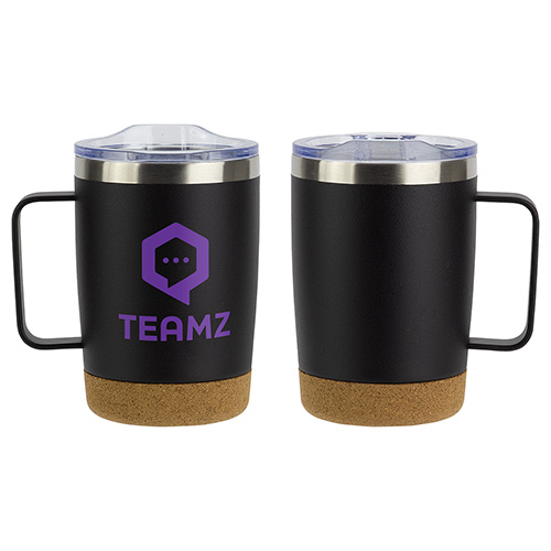 Sapora 12 oz Vacuum Insulated Stainless Steel Mug with Cork Base 7