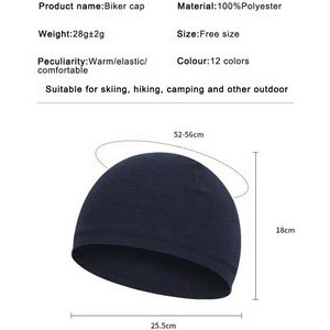 Winter Windproof Fleece Thermal Skull Beanie Cap 2