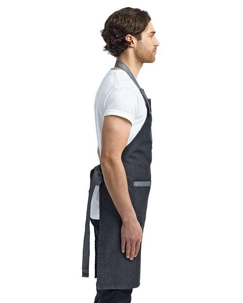 Domain Contrast Denim Bib Apron - RP127 14