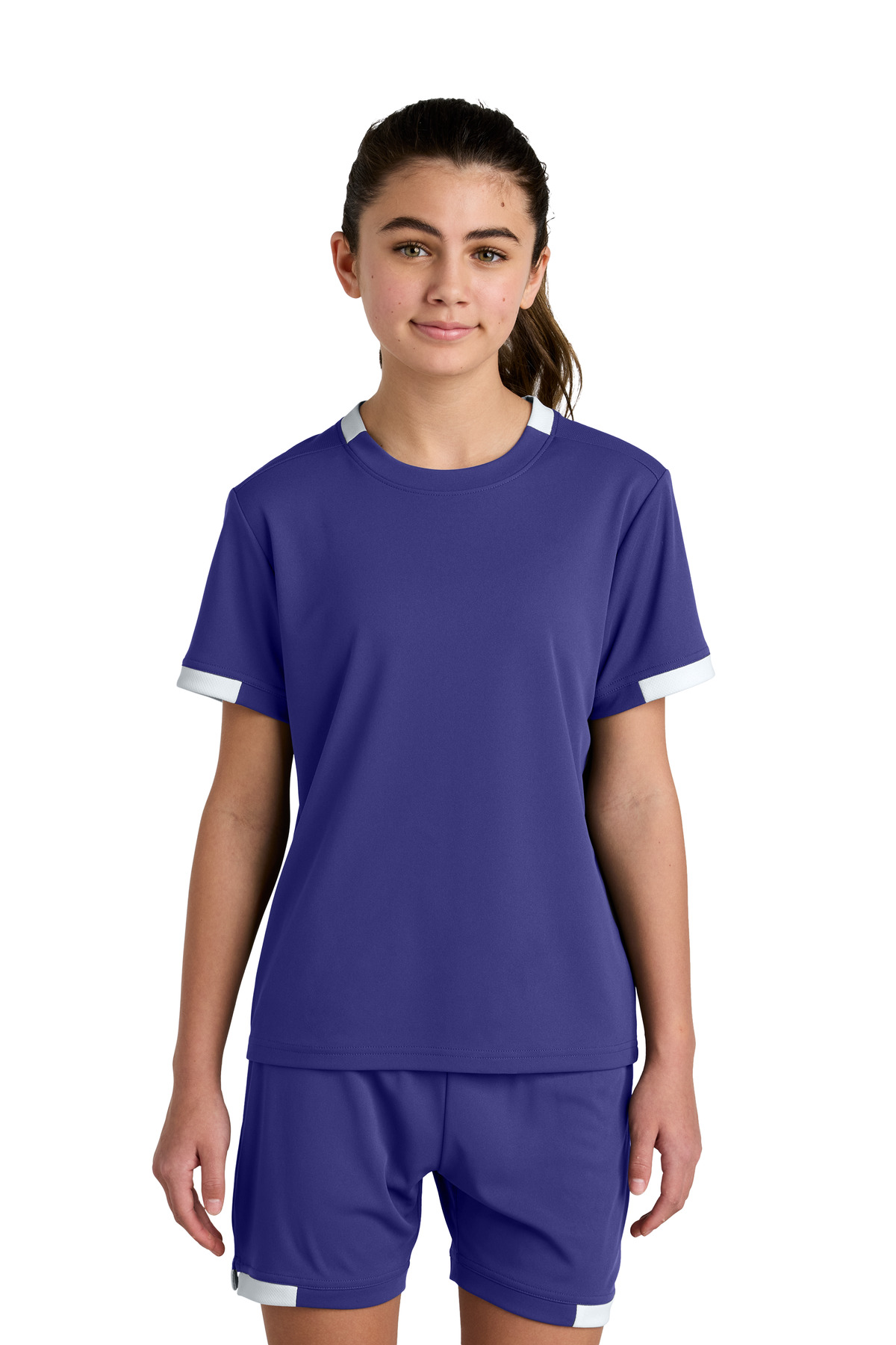 Sport-Tek Youth Club Short Sleeve Crew YST440 25