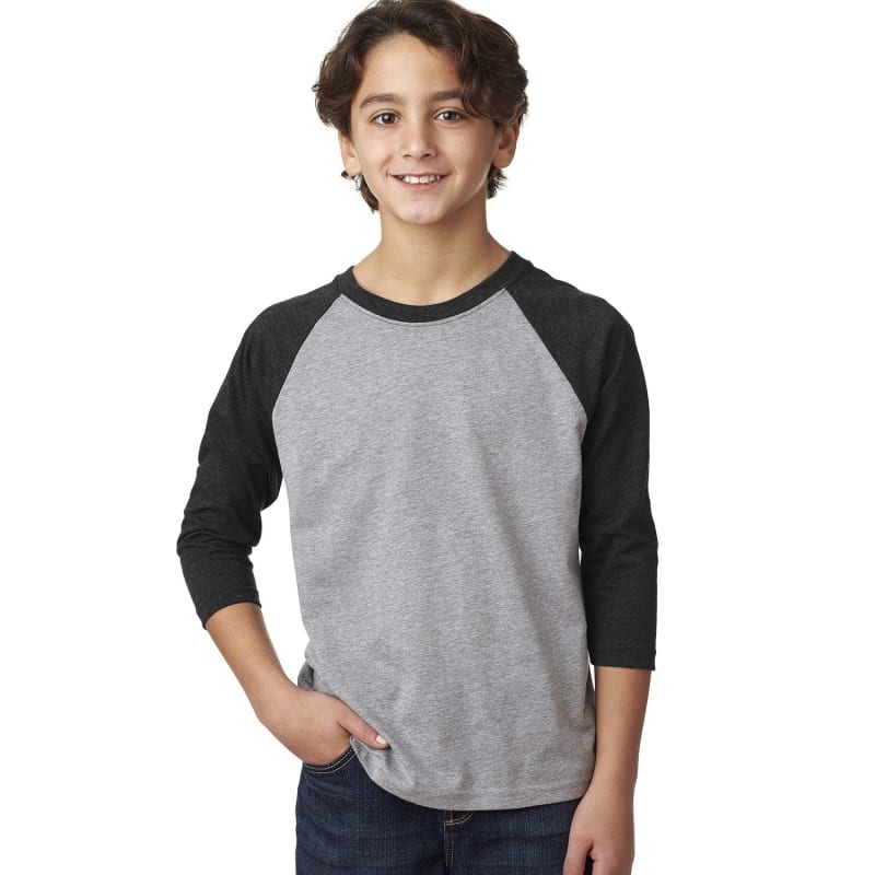 Next Level Apparel Youth CVC 3/4-Sleeve Raglan 15