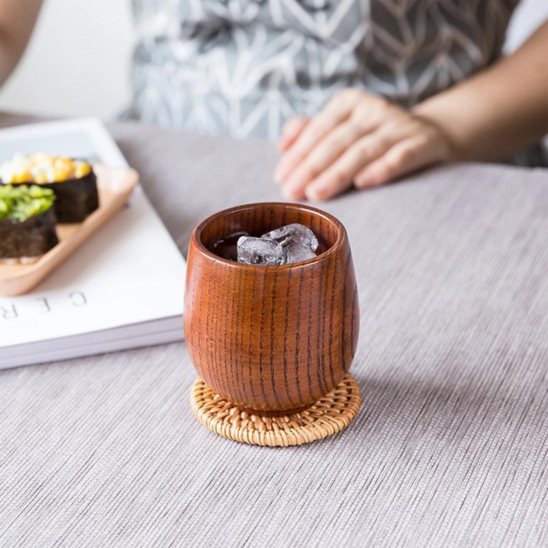 Wooden Drinking Tea Cup 1
