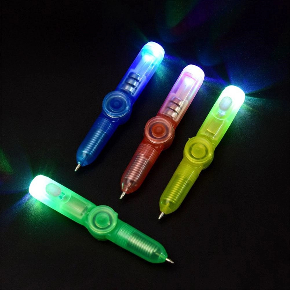3-In-1 Functiona Led Light Fidget Ballpoint Pen 1