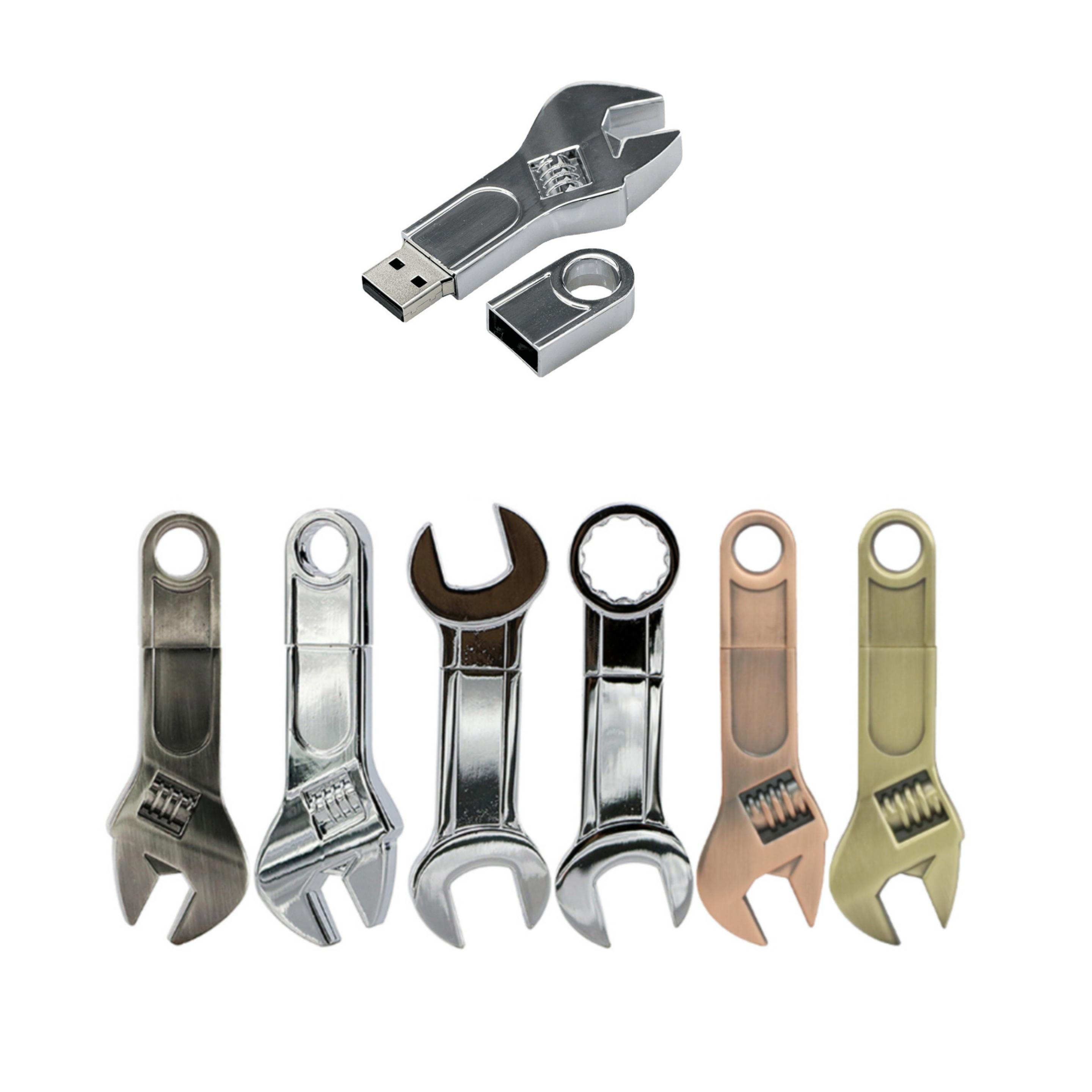 Metal wrench-shaped flash drive 4