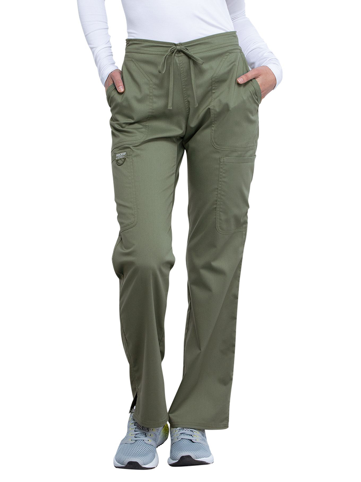 Cherokee - Workwear Revolution - Women's 5-Pocket Mid Rise Drawstring Pant 49