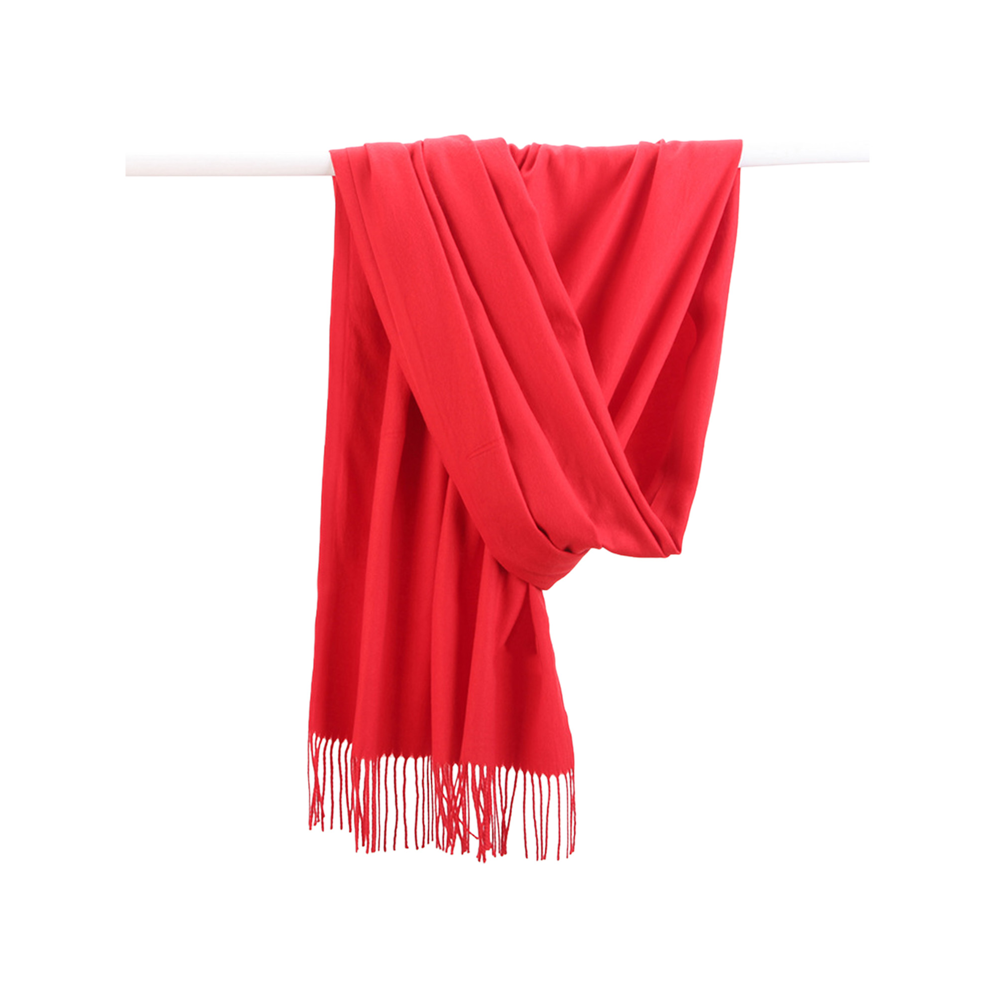 Custom Logo Multi-Color Fringed Scarf 10