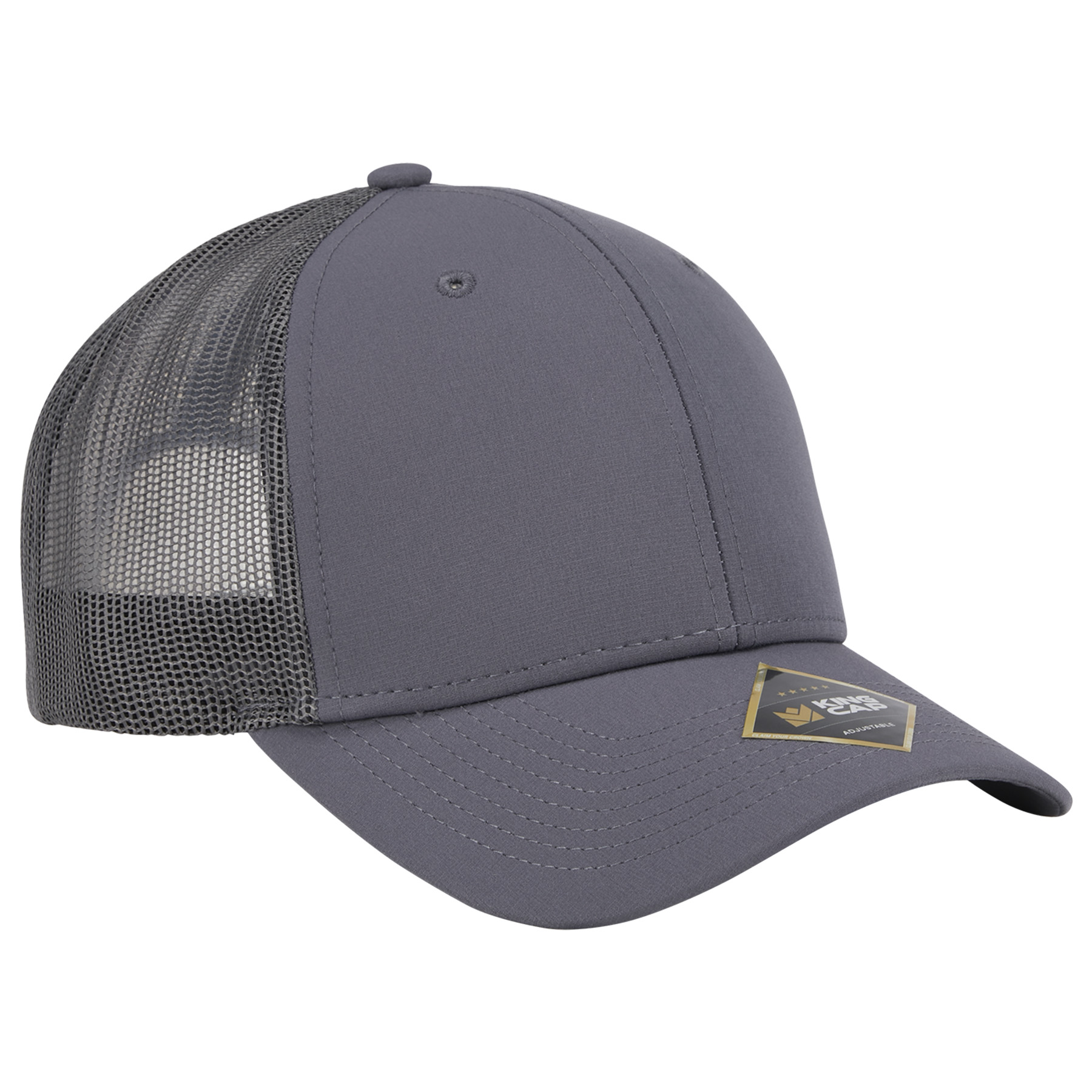 Crest 6-Panel Trucker Cap - Sustainable Fabric 7