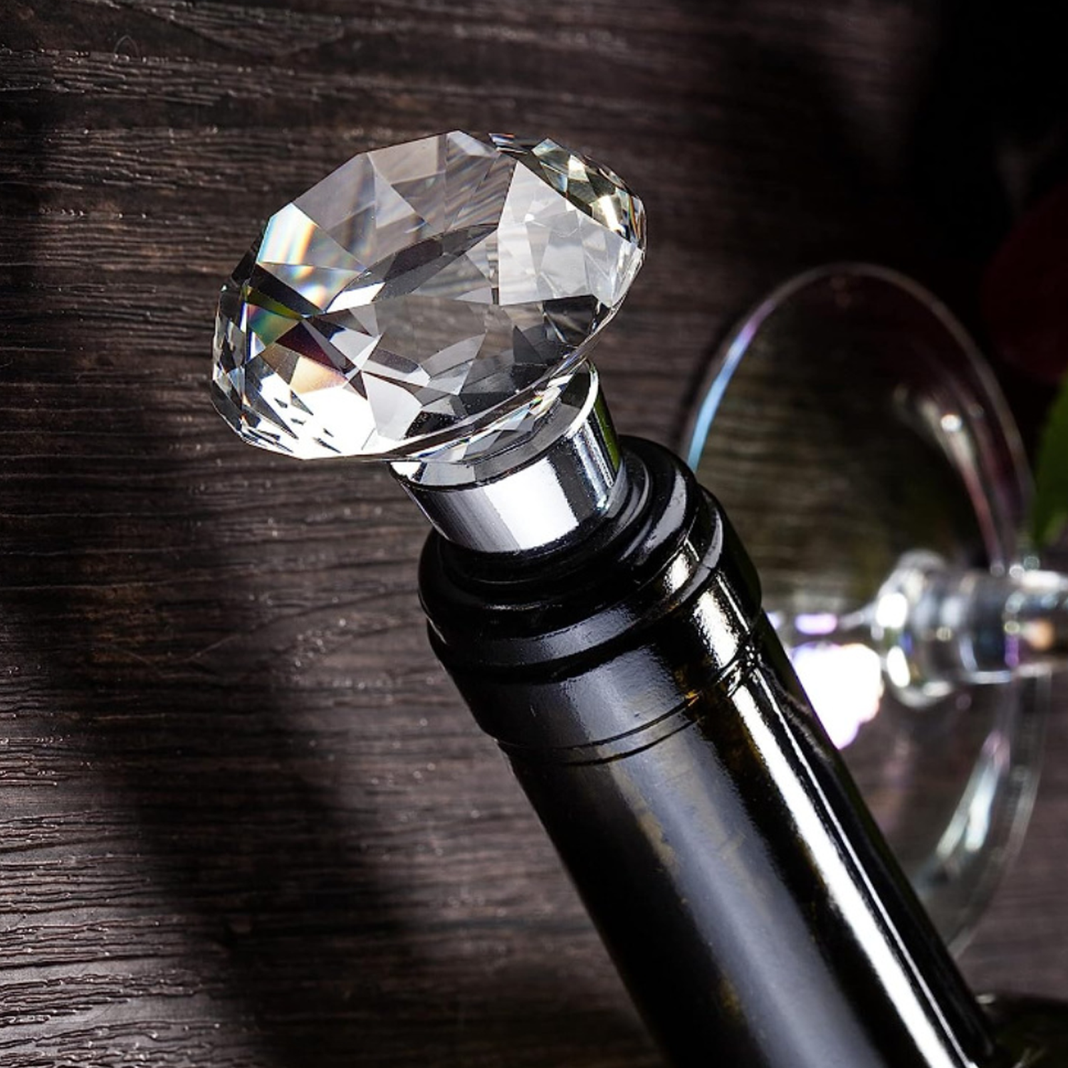 Crystal Wine and Beverage Bottle Stopper 6