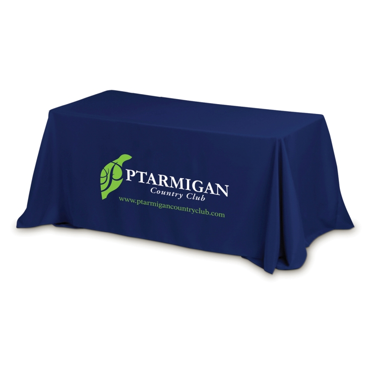 "Preakness Six" 3-Sided Economy Table Cover & Throws (One Color Print) / Fits 6 ft Table 19
