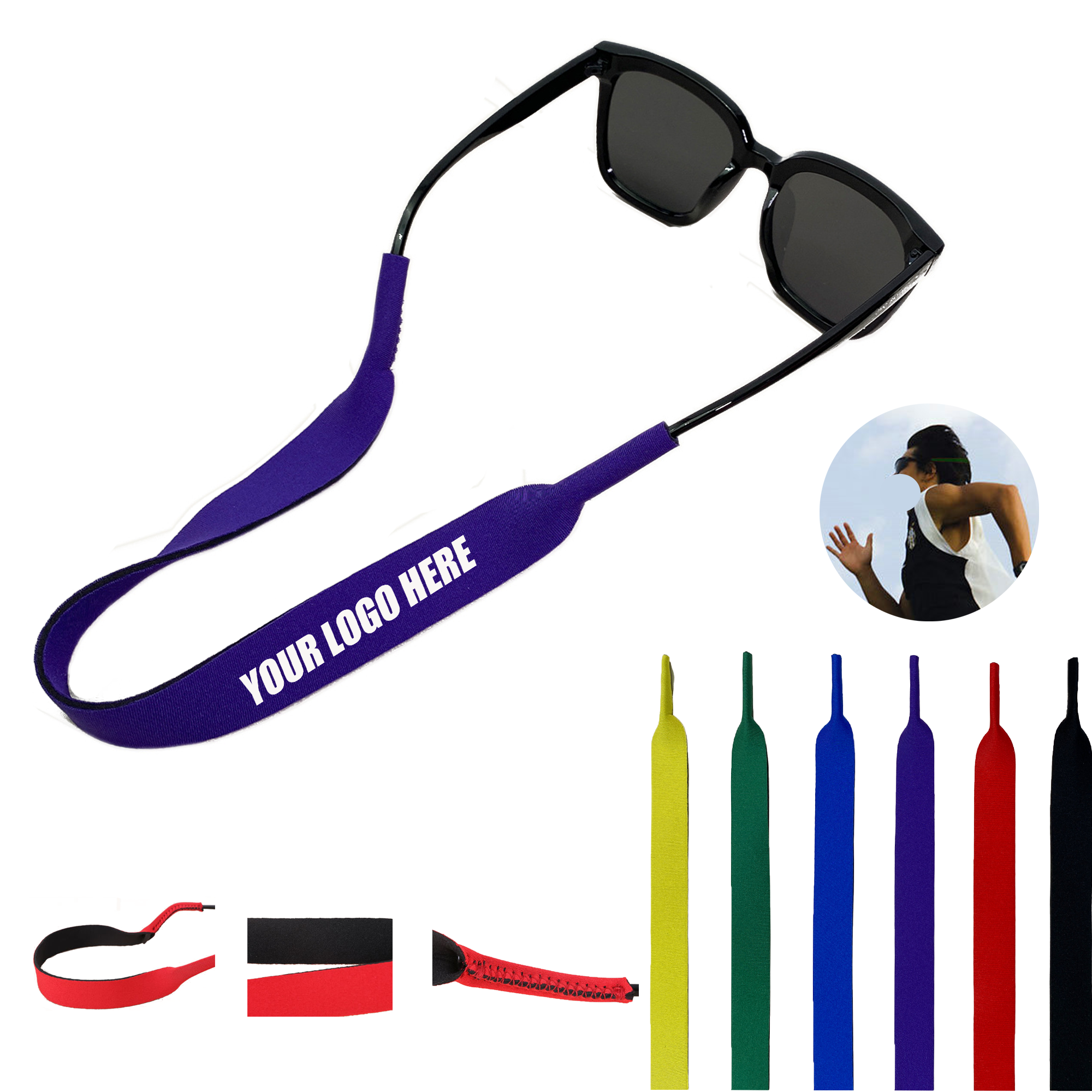Non slip Outdoor Sports Diving Glasses Strap Buoyancy Rope 2
