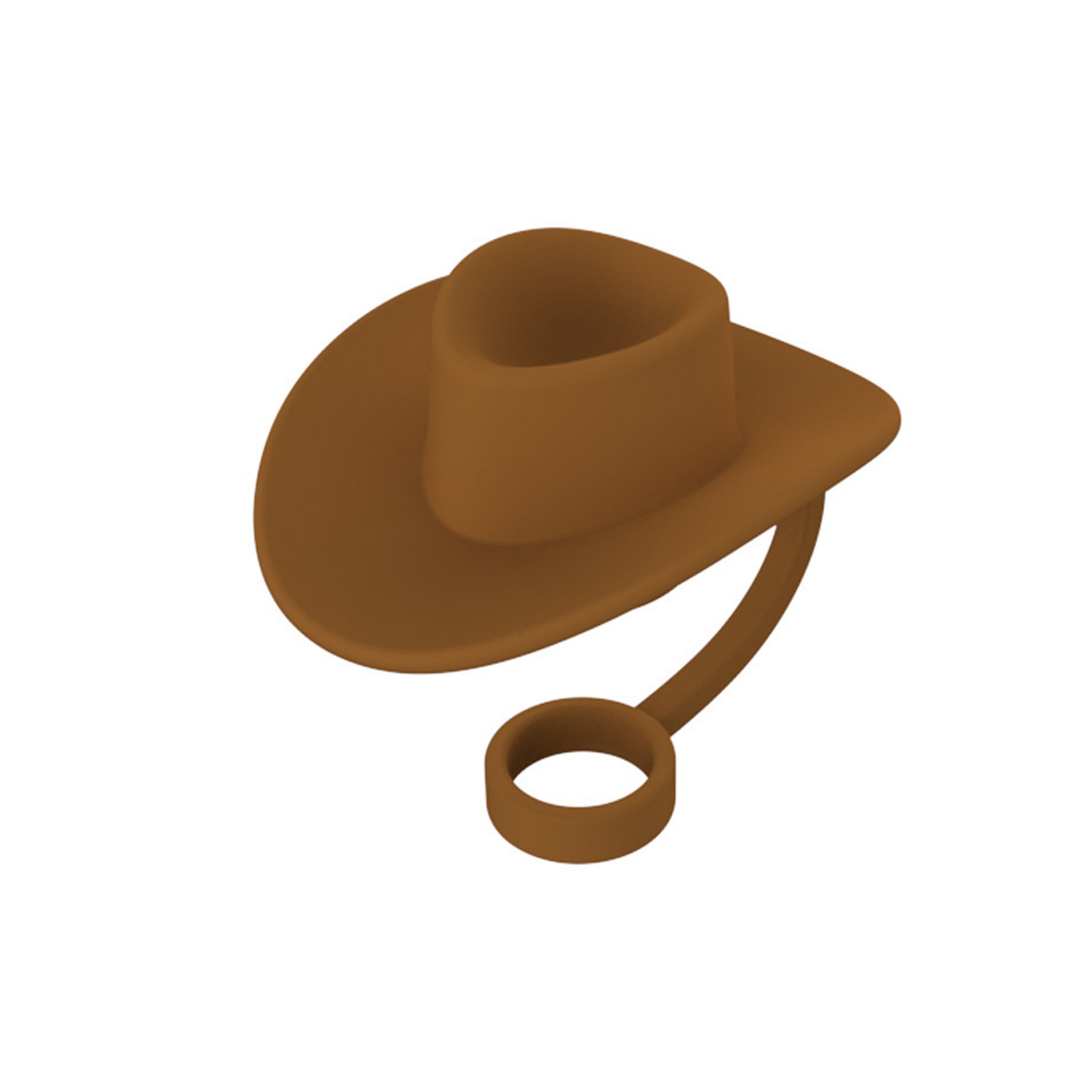 Cowboy Hat Shaped Silicone Straw Stoppers 5