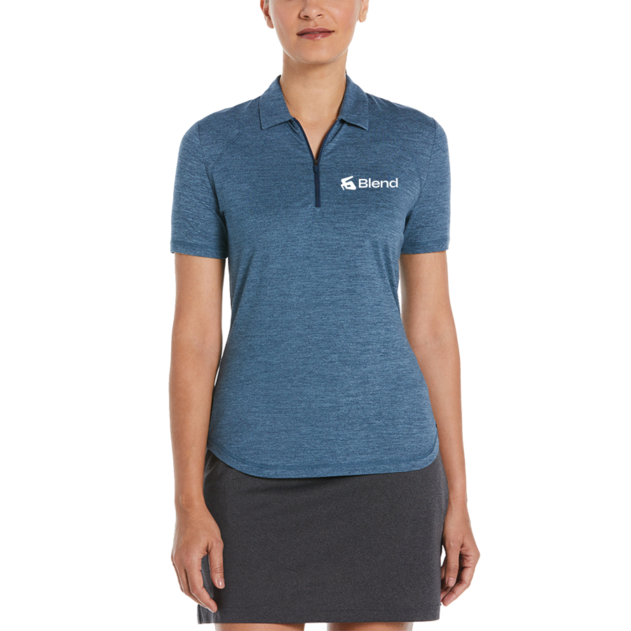 Ladies Double Knit Polo Shirt 1