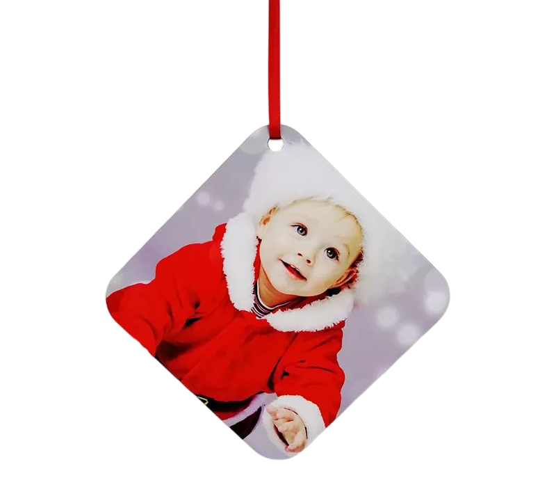 Square MDF Christmas Ornament 4