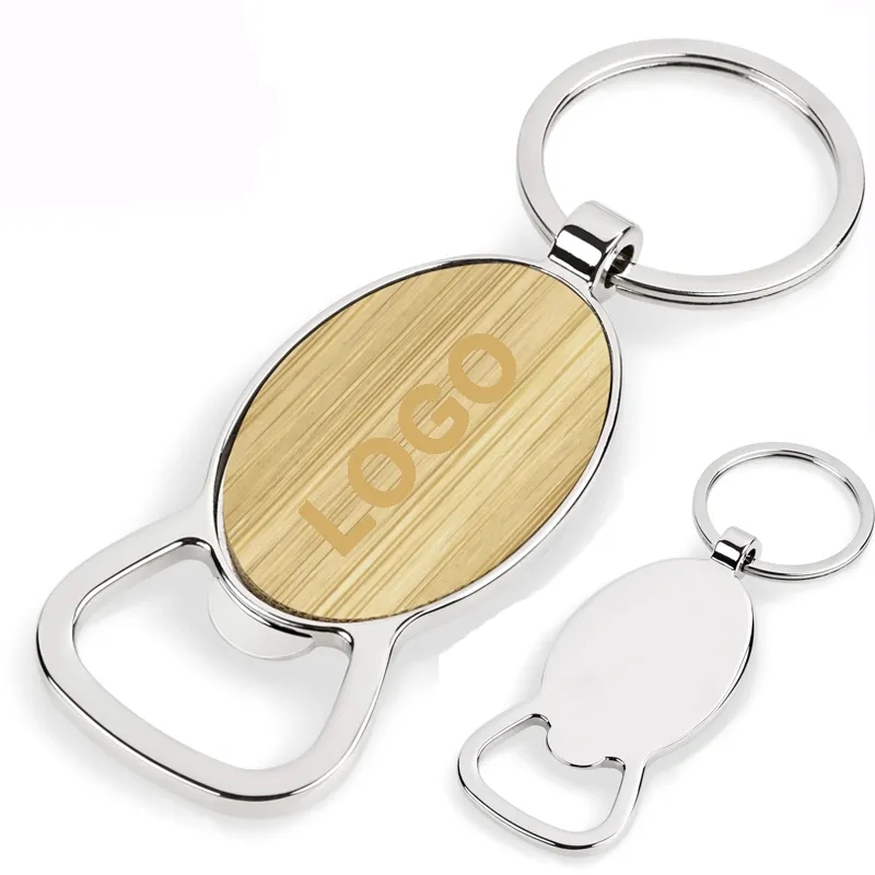 Natural Bamboo Opener Keyring 7