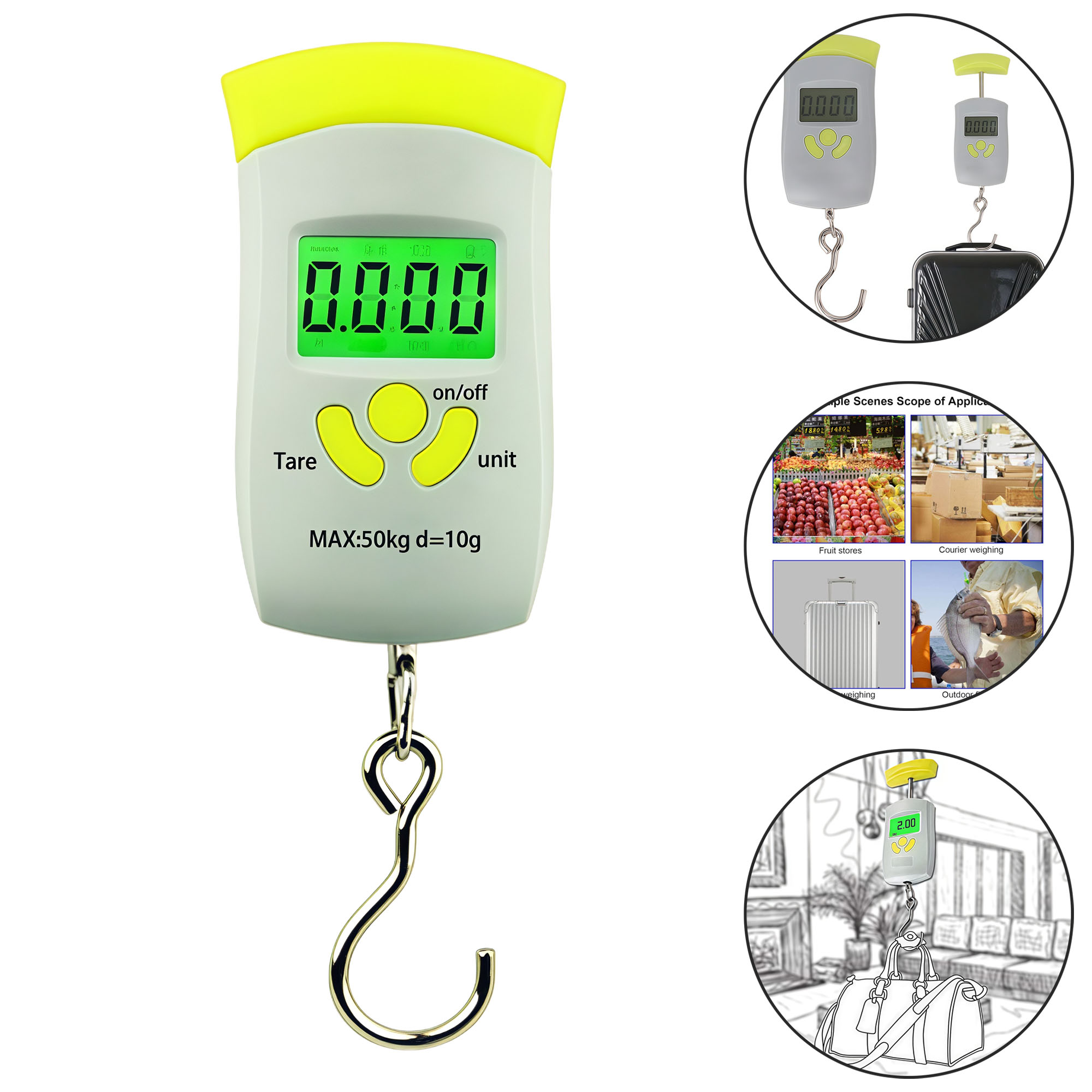 50kg/10g High Precision Mini Handheld Scale 3