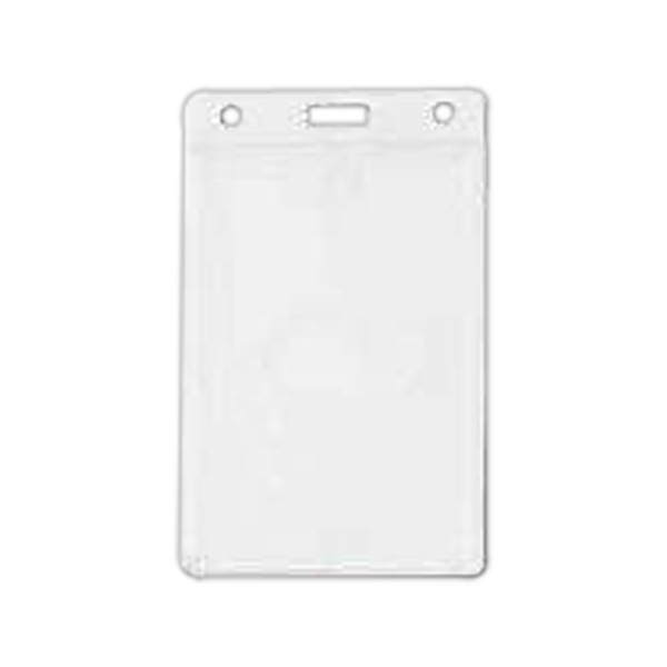 Vertical Side-Load Rigid Plastic Access Card Dispenser w/ Slot and Chain Holes 1