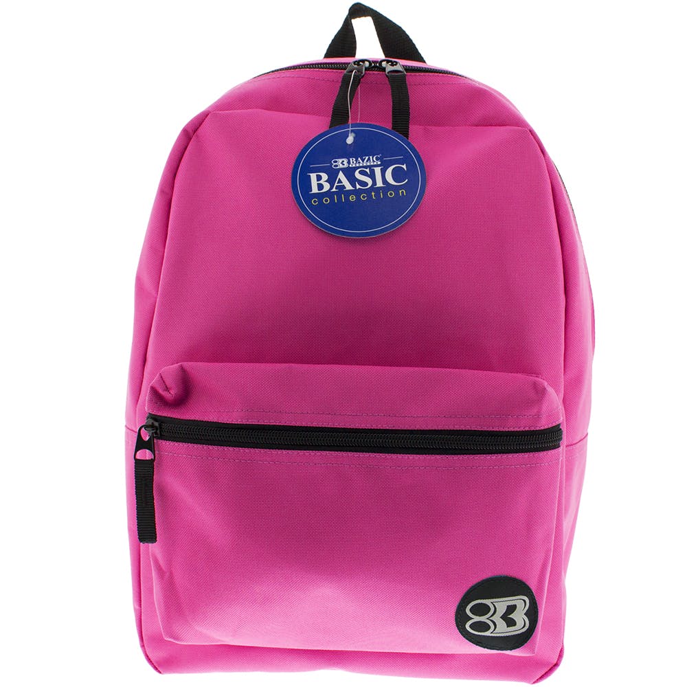 16" Basic Backpacks - Fuchsia 2