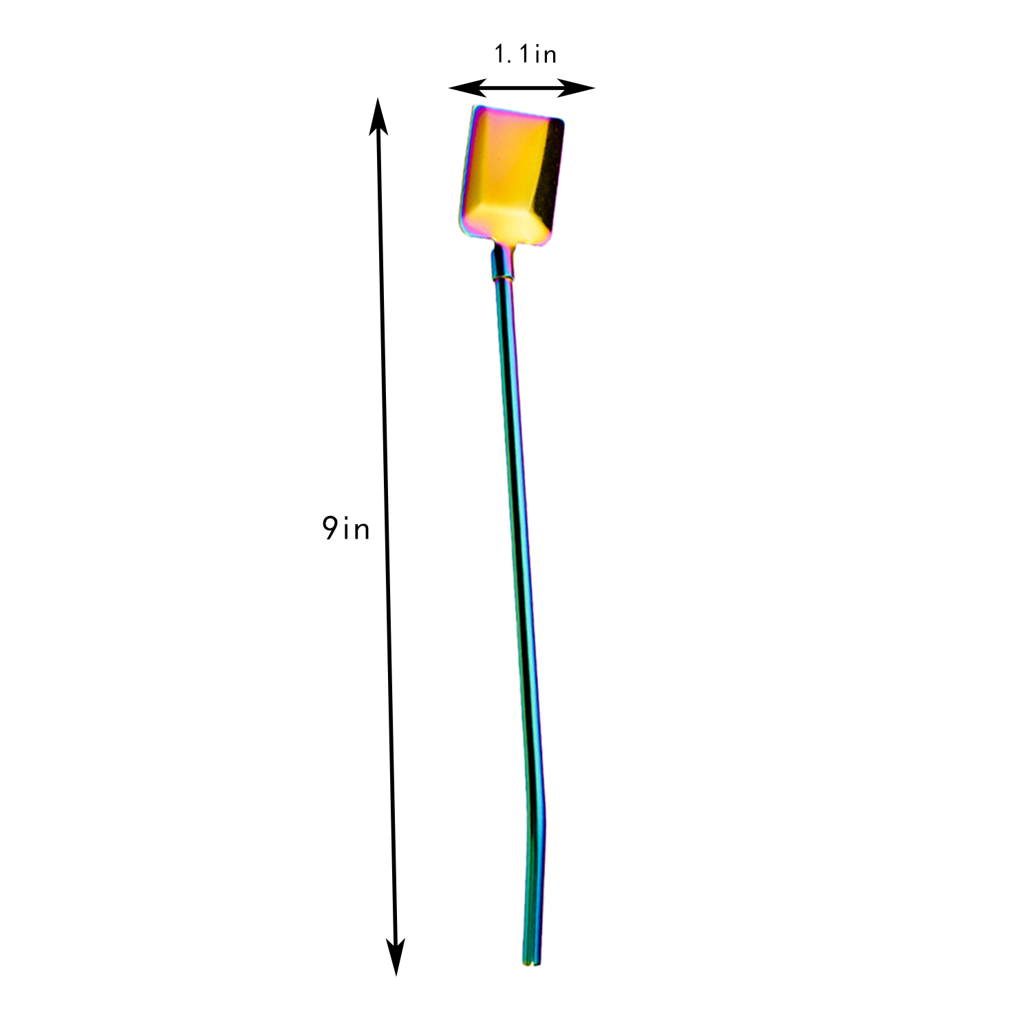 2-in-1 Stainless Steel Shovel Shape Straw Spoon 13