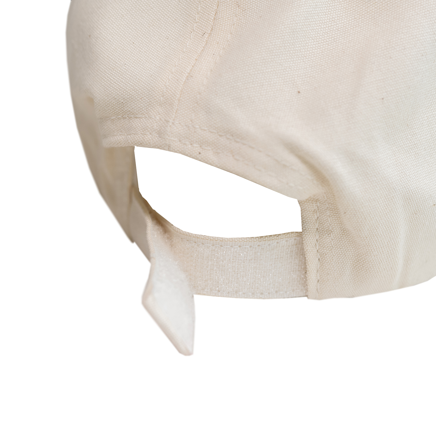 Structured Cream Velcro Cap 4