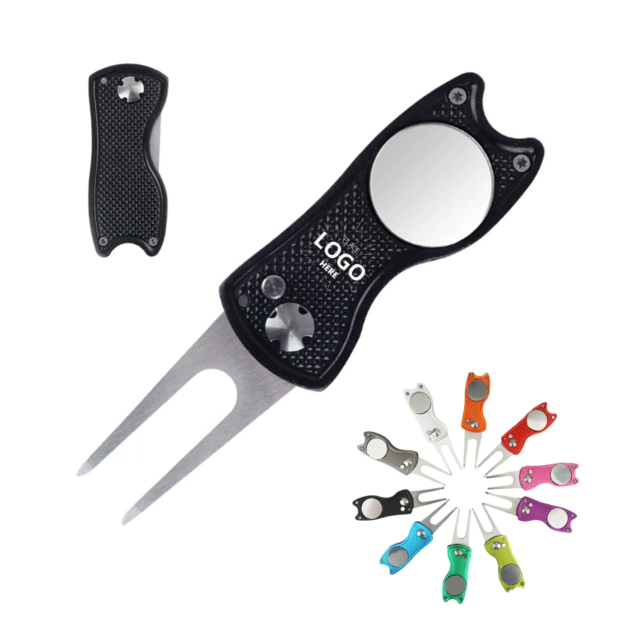 Aluminium Foldable Golf Divot Tool 3