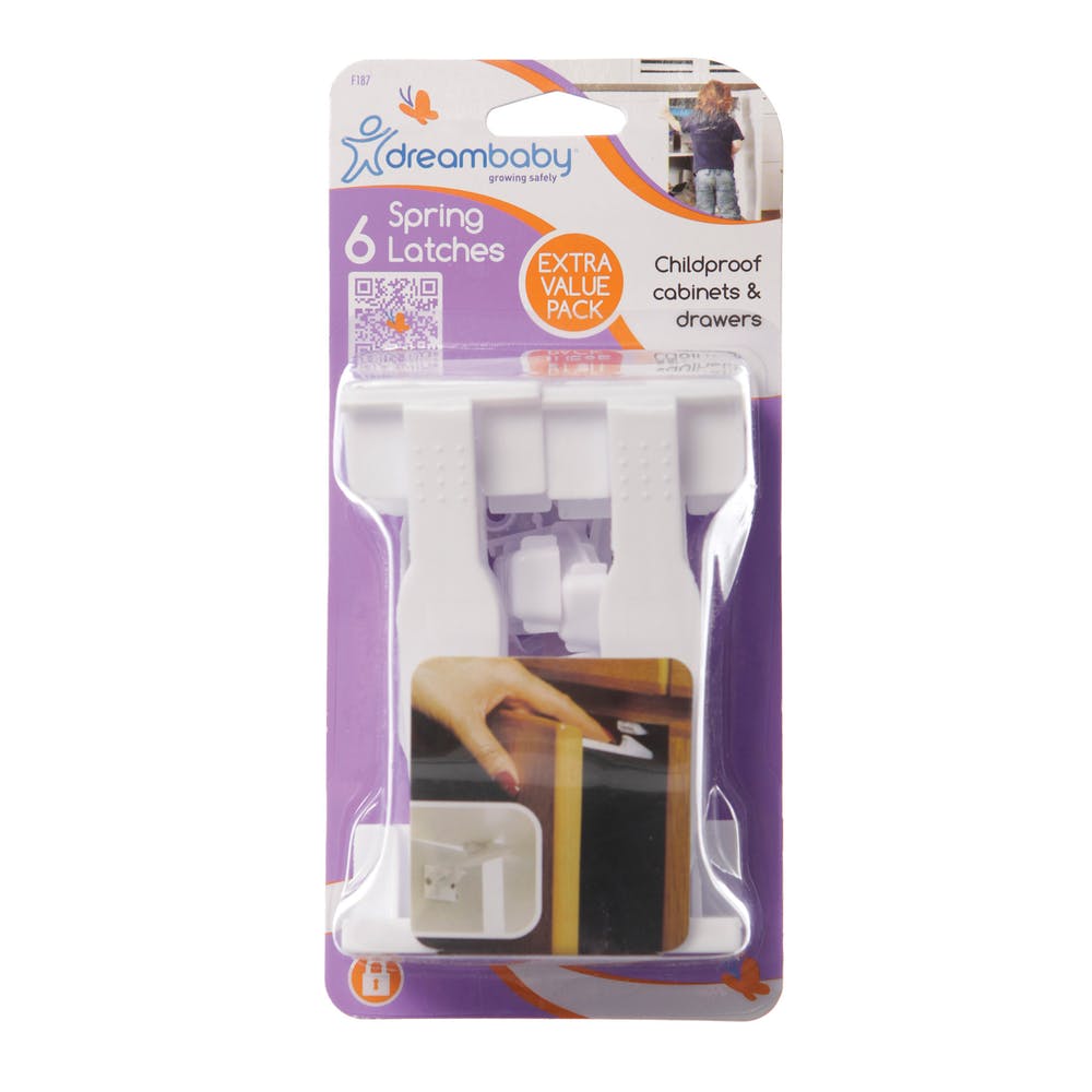 Child Safety Cabinet Locks - 6 Pack White 2