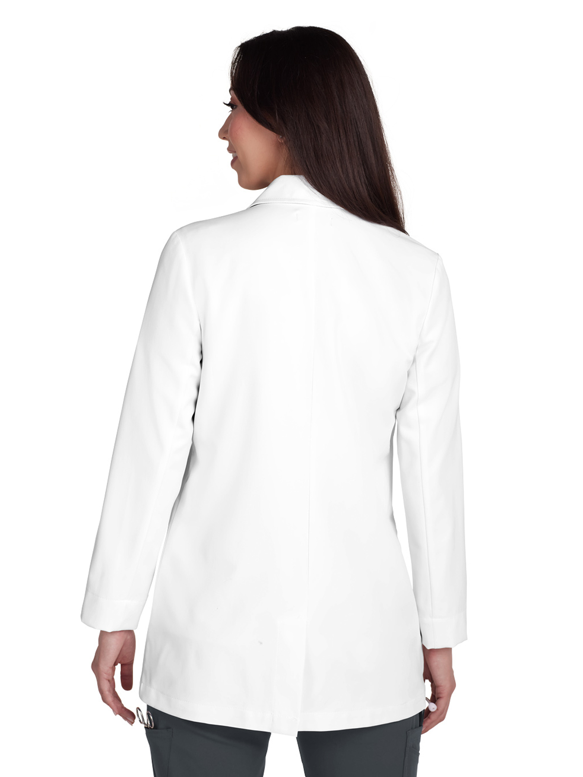 koi - Essentials - Women's Three-Pocket Button-Front 31.5" Hema Lab Coat 5
