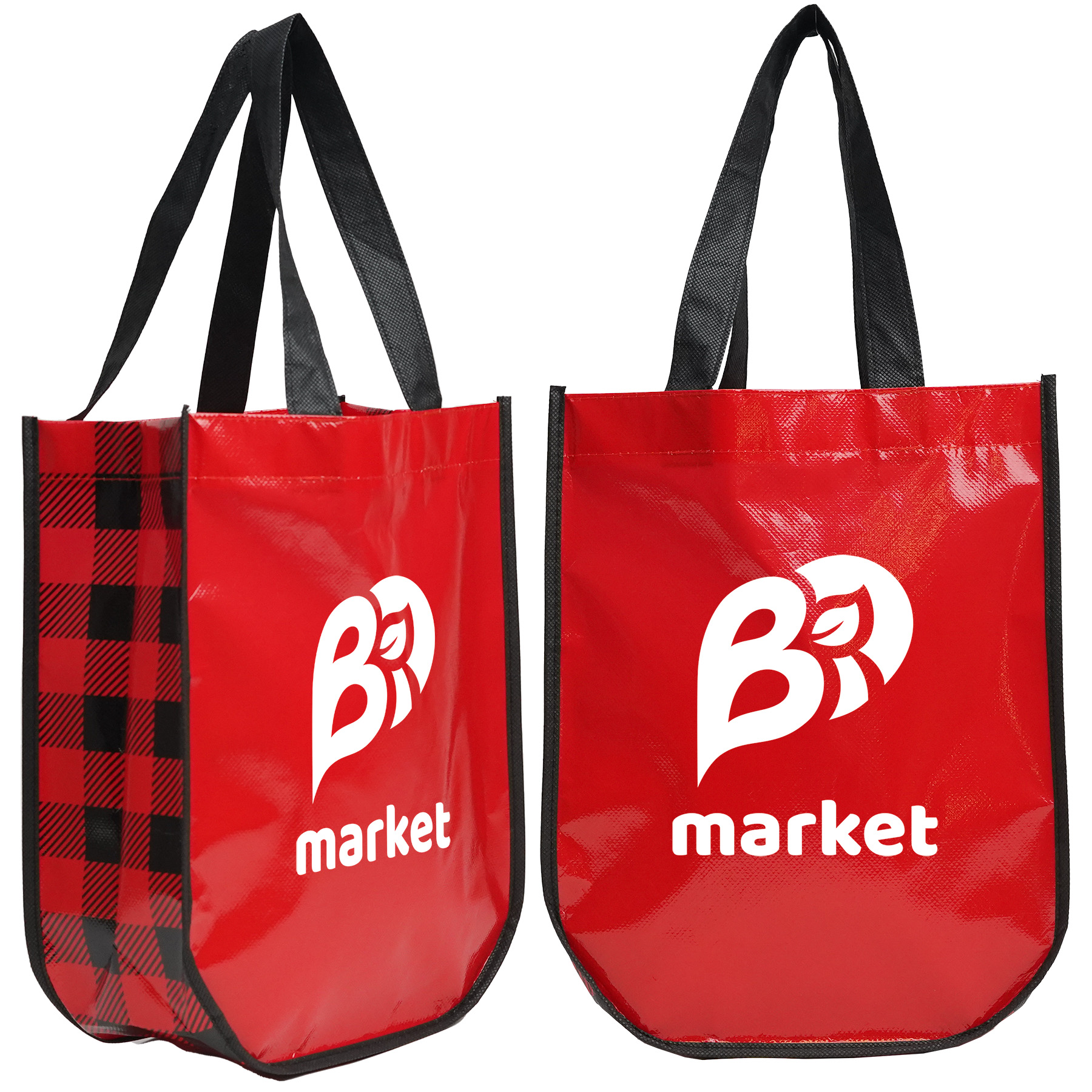 Lumberjack Plaid Laminated Fashion Tote 1