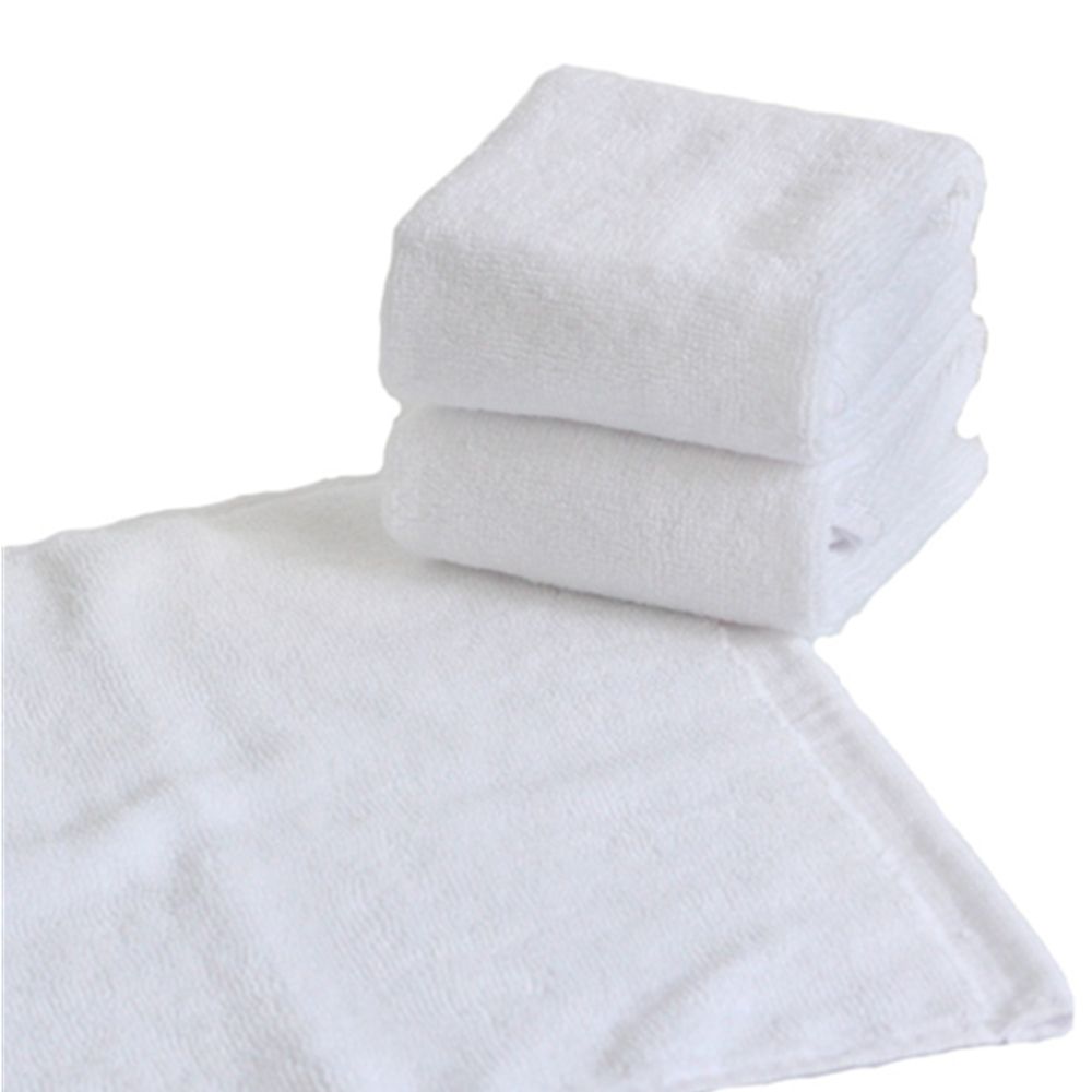 32S/S Cotton White Wash Cloth Face Towel 2