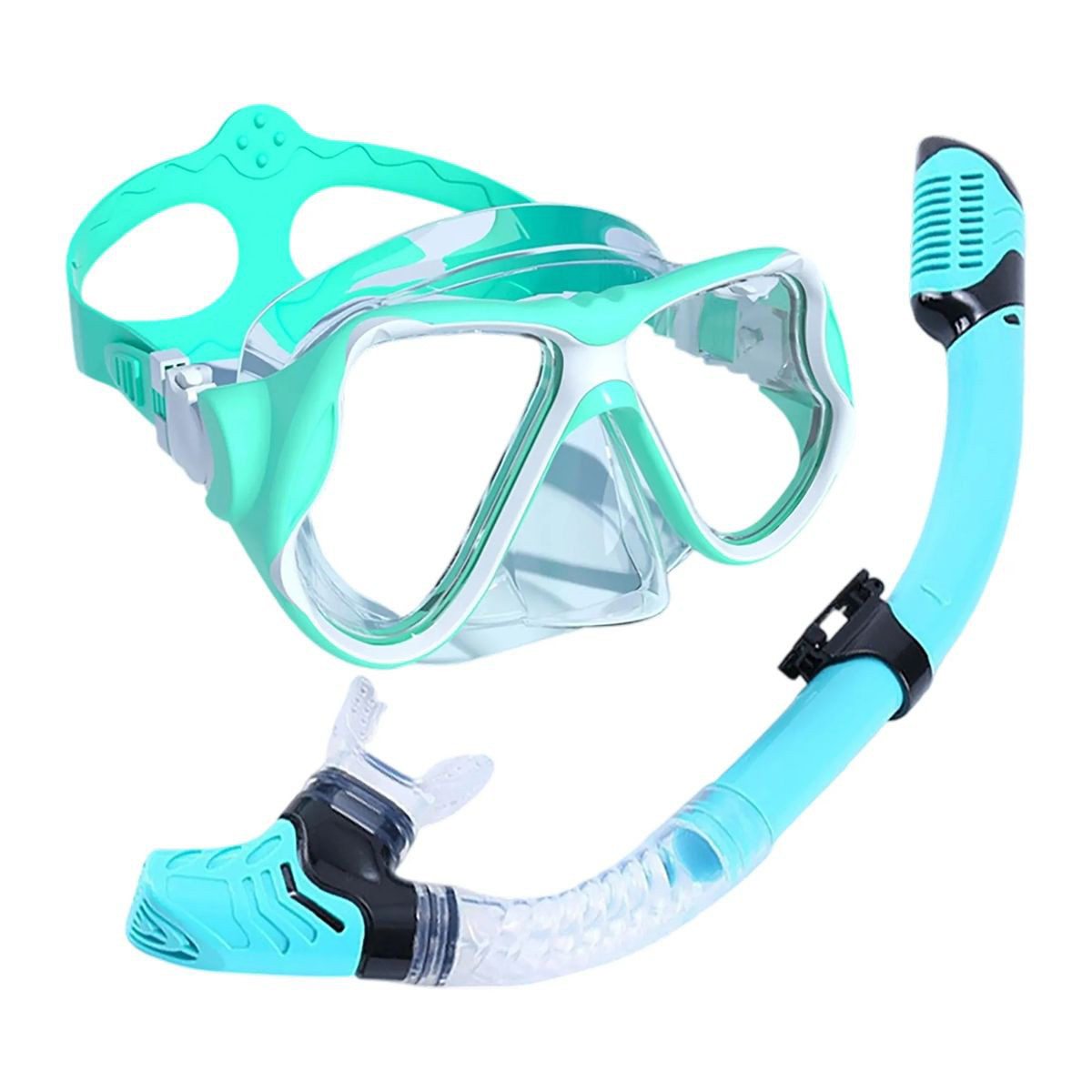 Lightweight Plastic Snorkel Set for Underwater Adventure 18