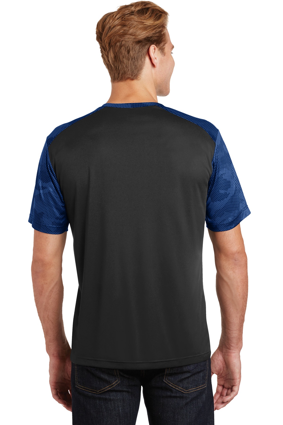 Sport-Tek CamoHex Colorblock Tee. ST371 17