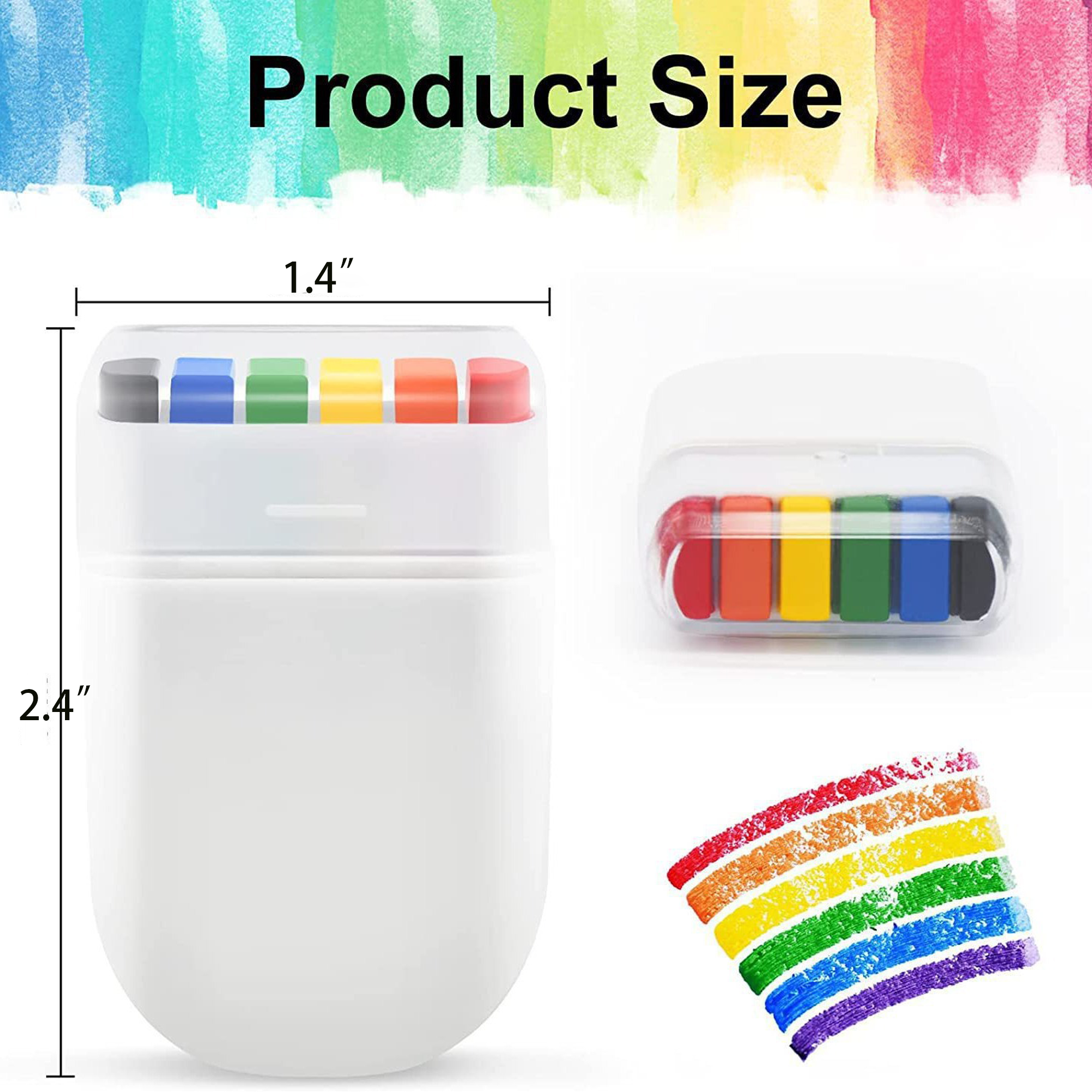 6 Color Rainbow World Cup Face Painting 2