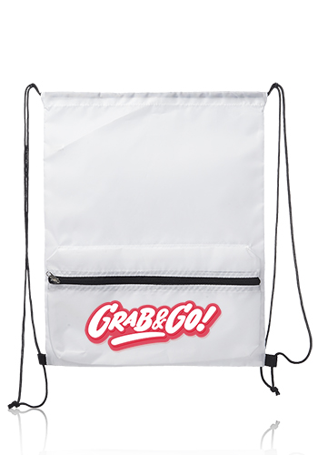 Augusta Drawstring Backpacks with Front Pocket 2