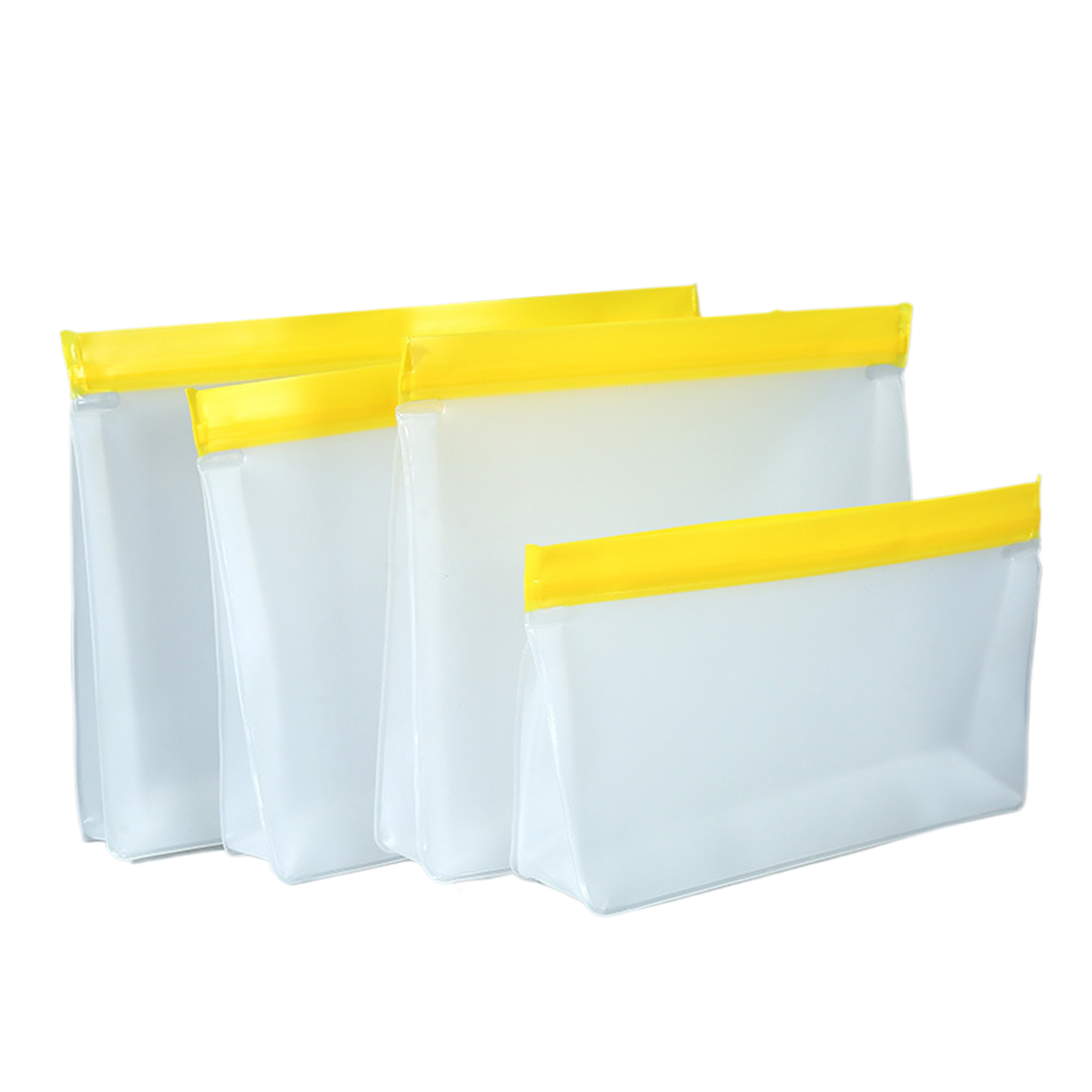 MOQ100 Medium PEVA Food Storage Bags Pack 2