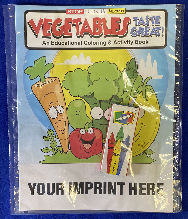 COLORING SET - Vegetables Taste Great Coloring Book Fun Pack 2