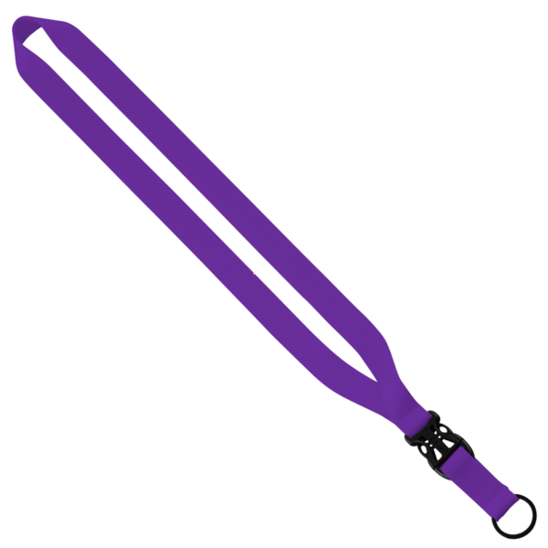 3/4" Polyester Lanyard with Slide Buckle Release & Split-Ring 24