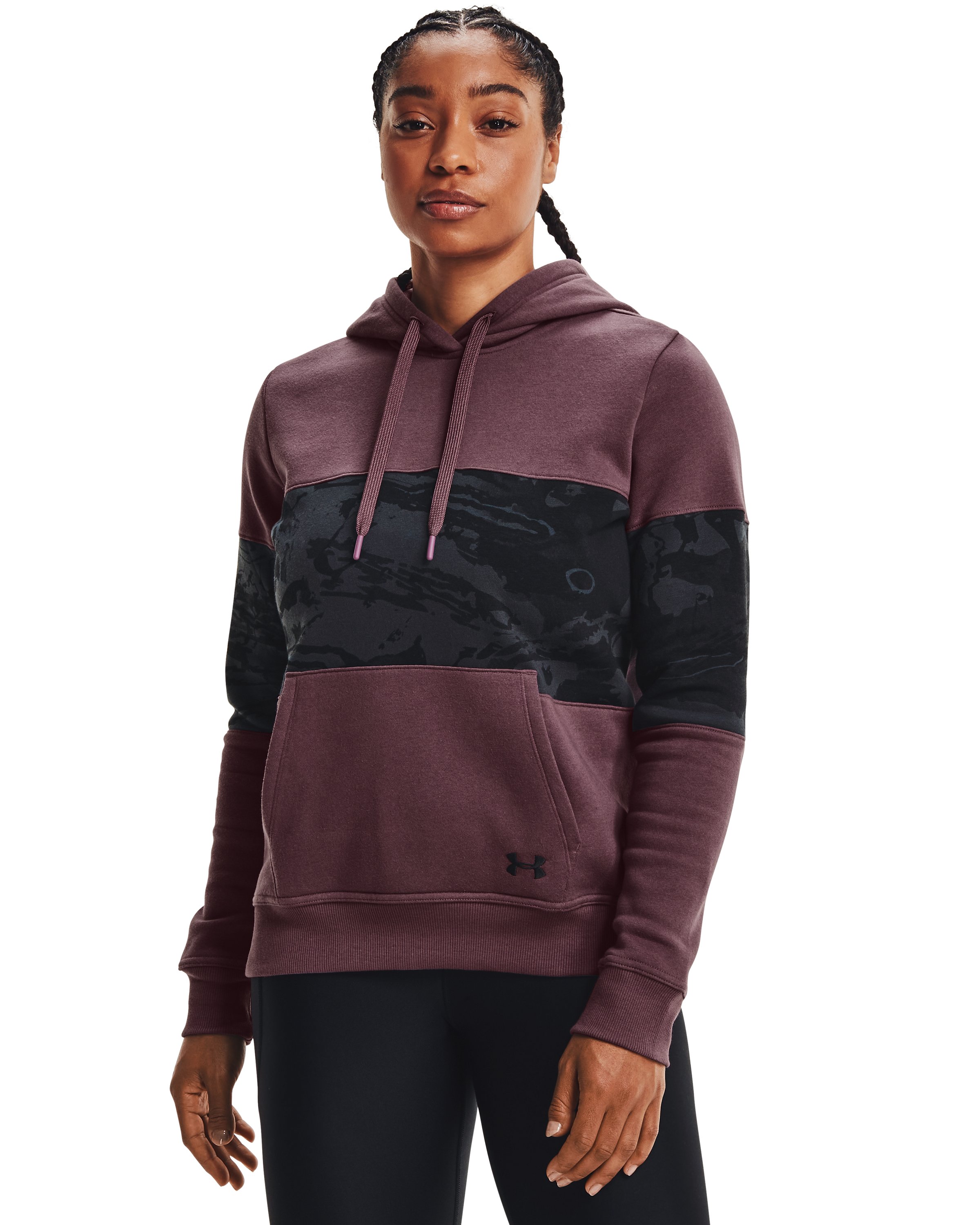 Women's UA Rival Fleece Blocked Hoodie  2