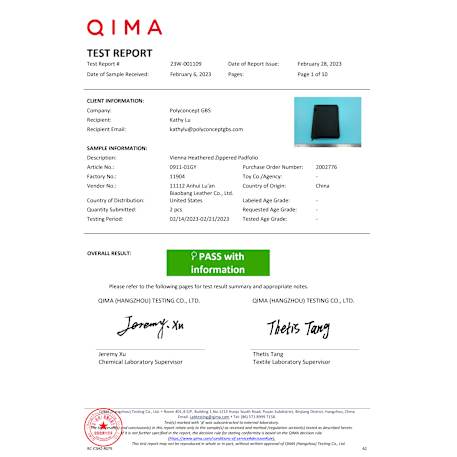 FSC® Mix Vienna Heathered Zippered Padfolio 14