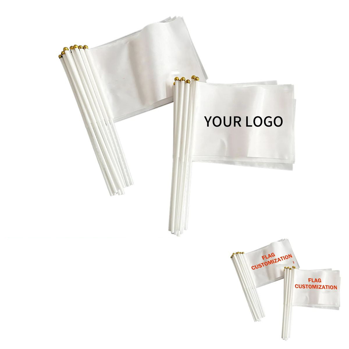 Polyester Colorful Parade Hand Flag 1