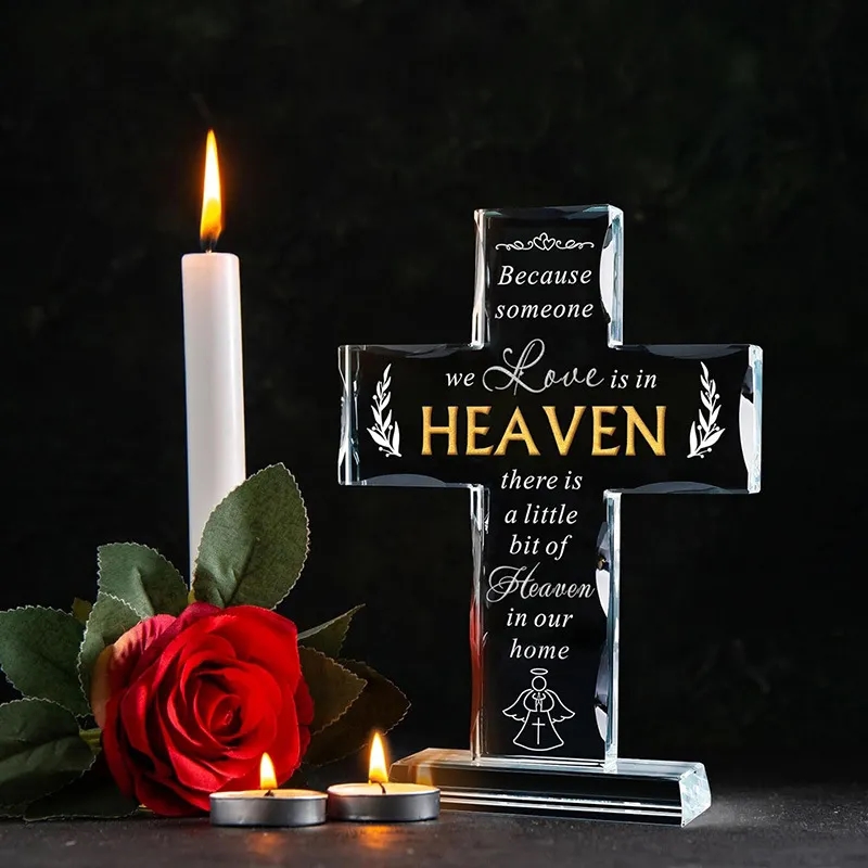 Personalized Standing Crystal Cross 7