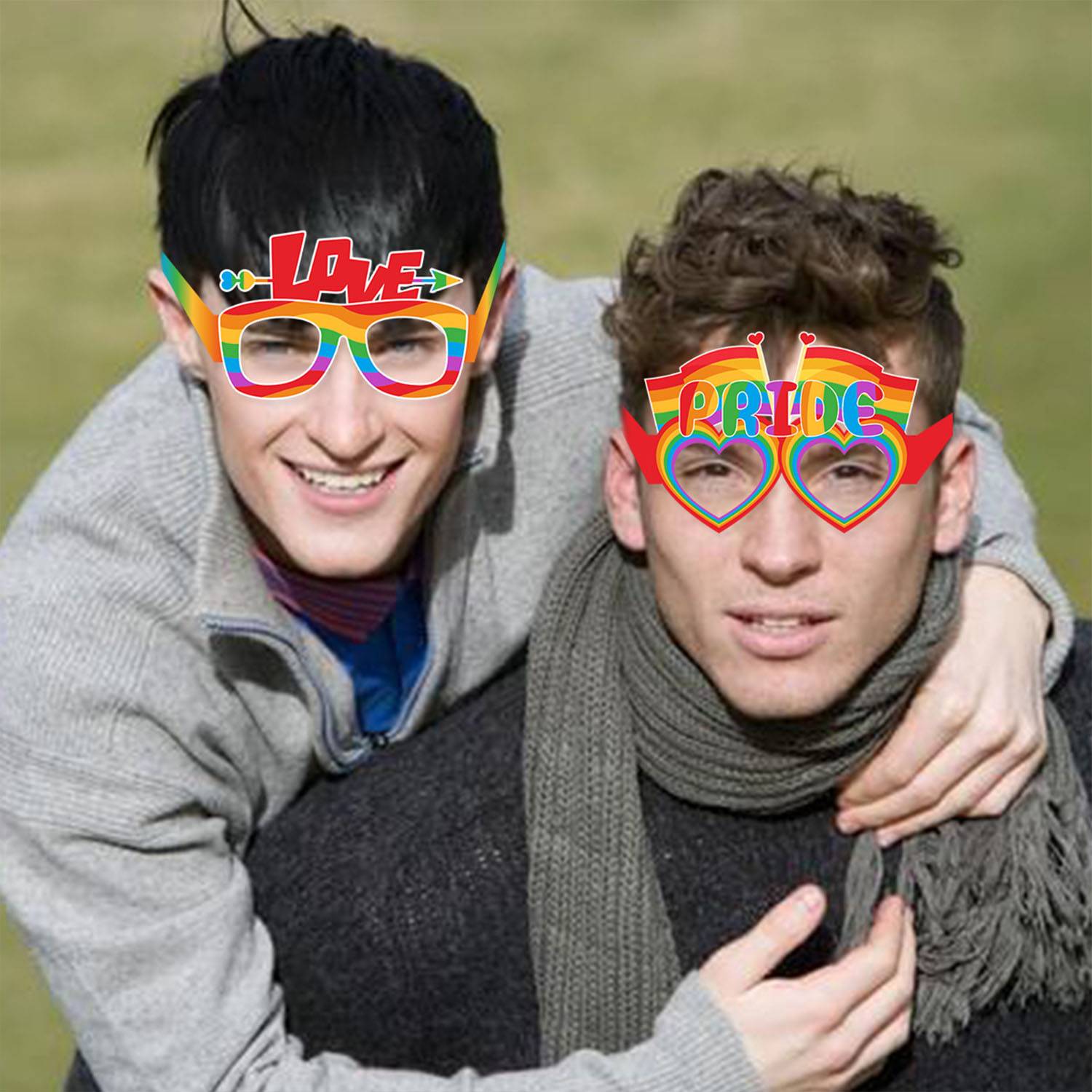 Rainbow Pride Paper Eyeglasses 4