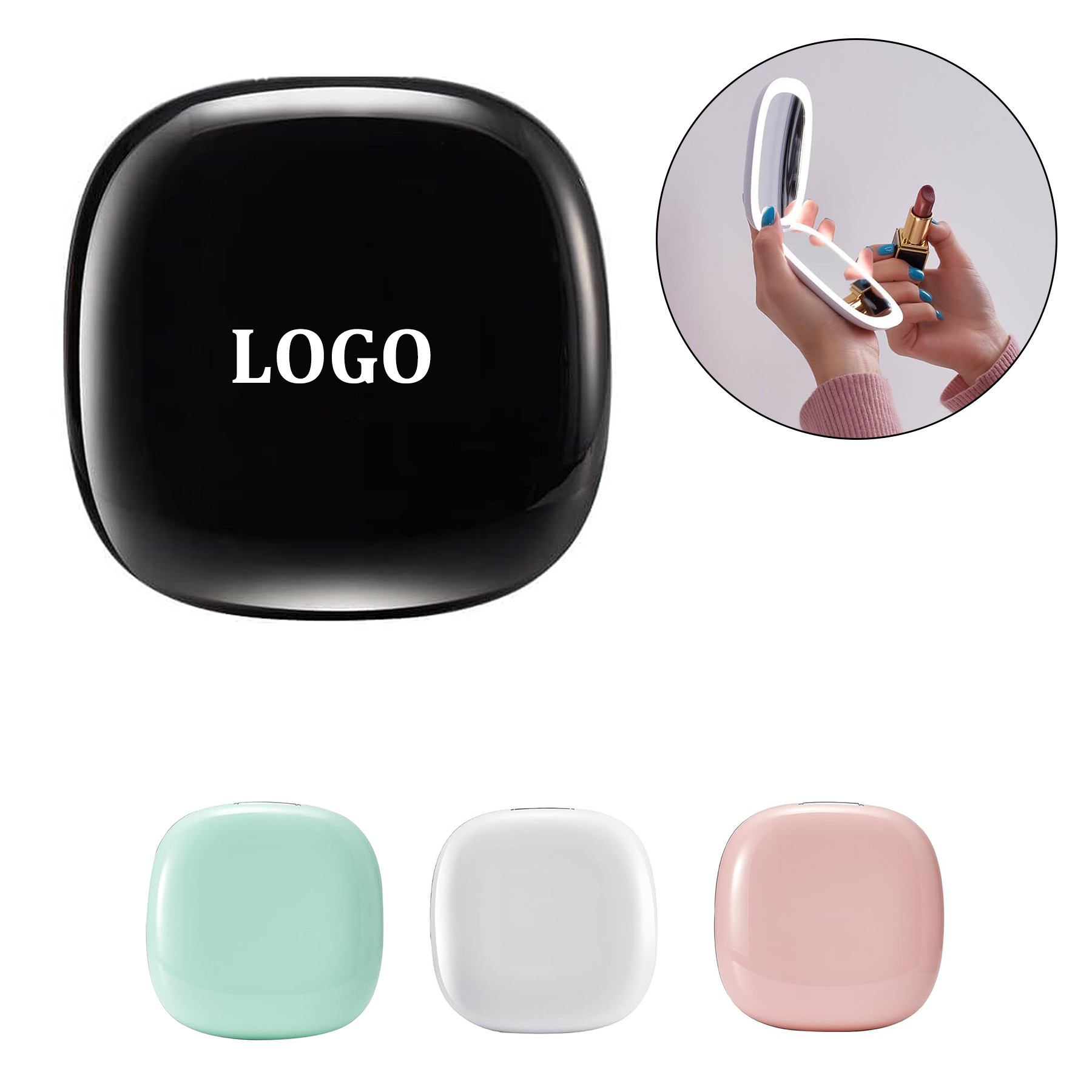 LED Magnifying Travel Makeup-Mirror 4