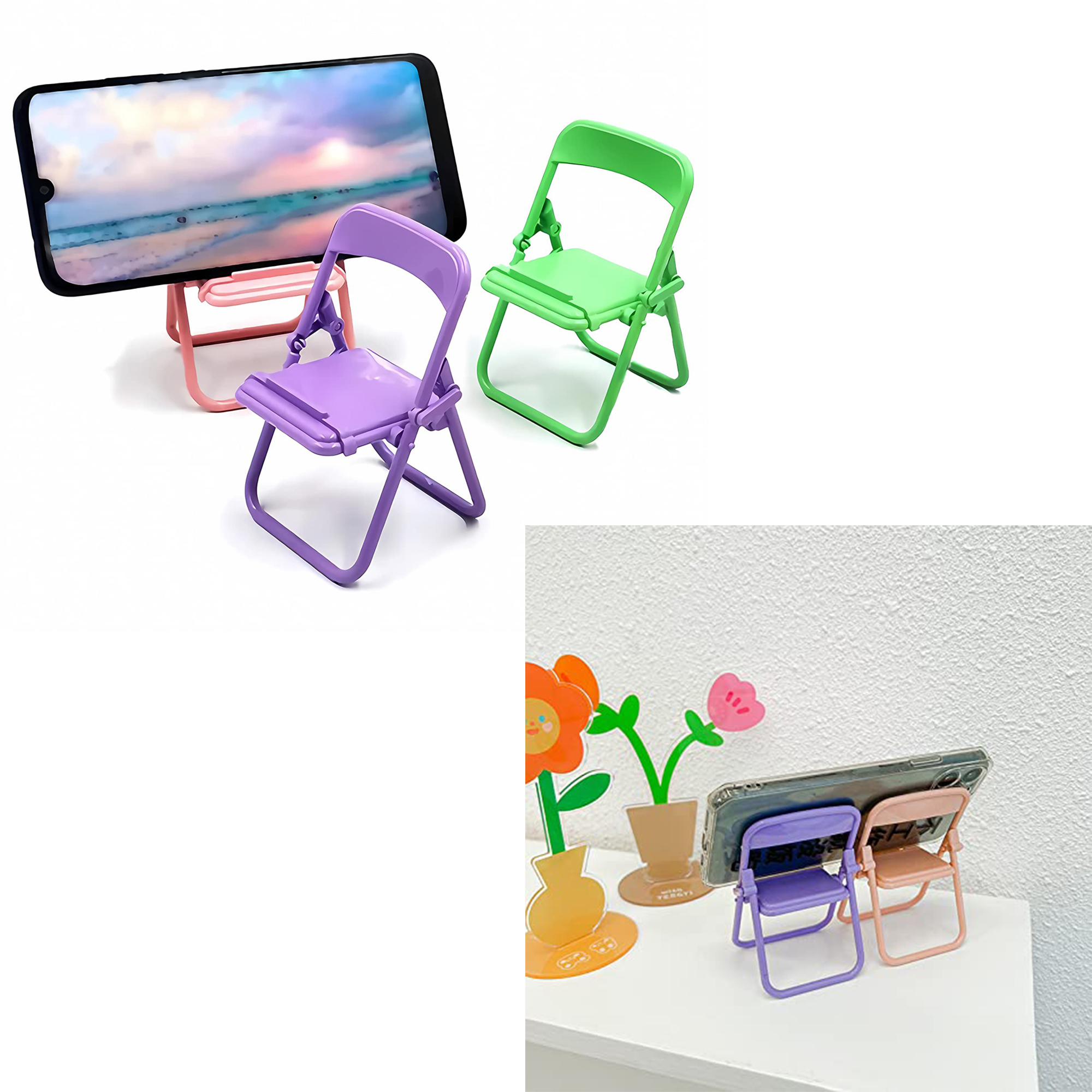 Mini Stool-Style Foldable Phone Stand 6