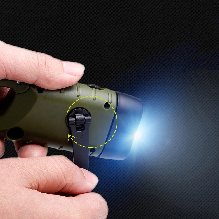 Hand Cranking Solar Powered Flashlight 13