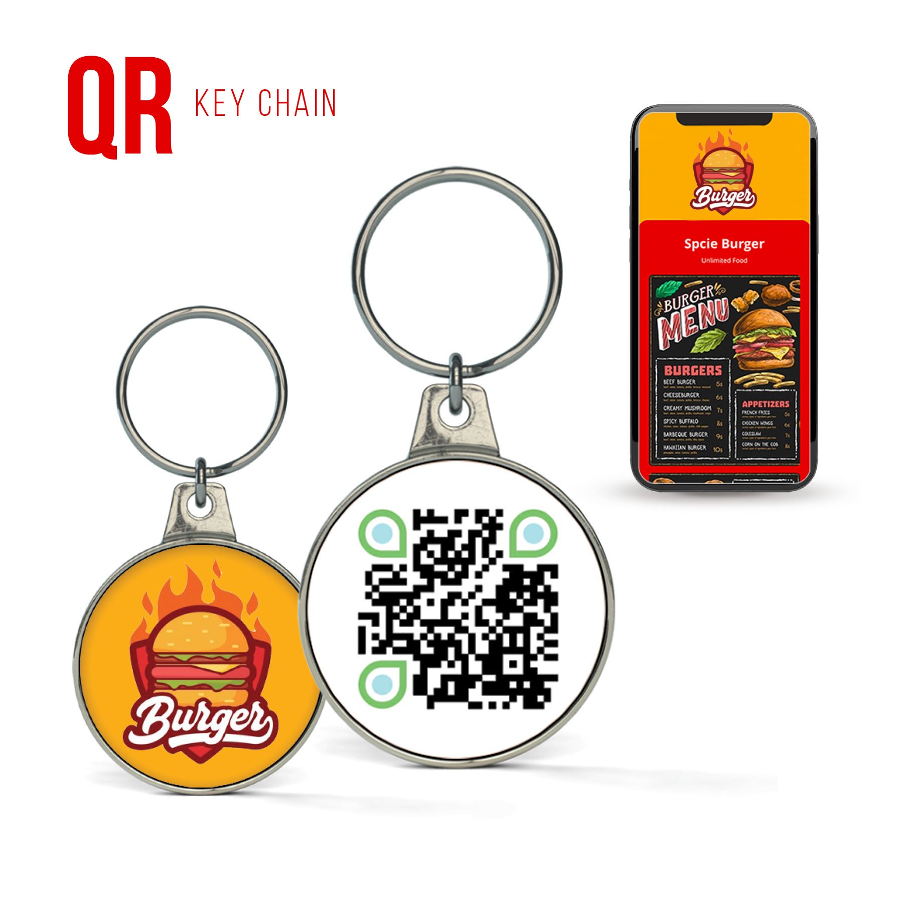 Qr Code Key Chain 2